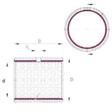 plain bushings bearings EGB10050-E50 INA