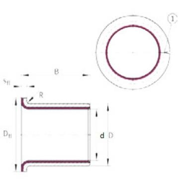 plain bushings bearings EGF06080-E40-B INA