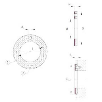 plain bushings bearings EGW20-E50 INA