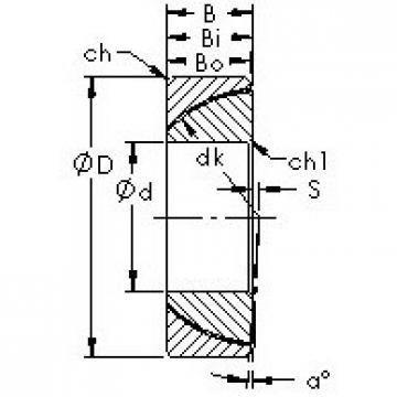 plain bushings bearings GAC100N AST