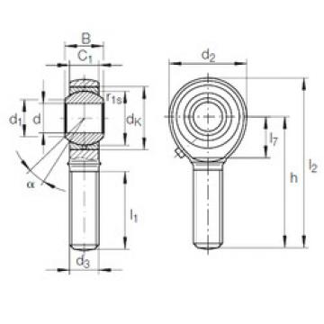 plain bushings bearings GAKFL 12 PB INA