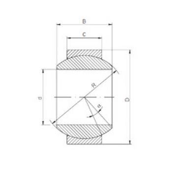 plain bushings bearings GE 015 HS-2RS ISO