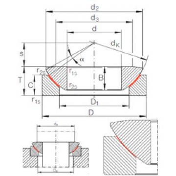 plain bushings bearings GE 10 AW INA