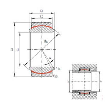 plain bushings bearings GE 15 UK INA