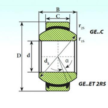 plain bushings bearings GE 25 ET 2RS ISB