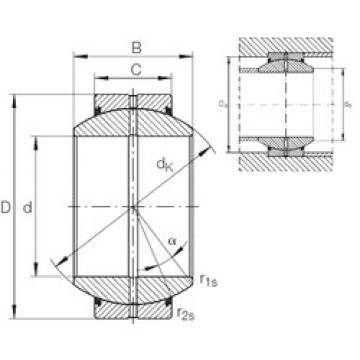 plain bushings bearings GE 160 FO-2RS INA