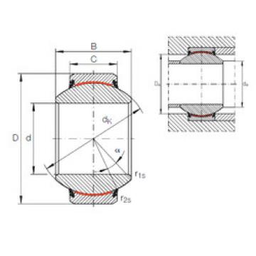 plain bushings bearings GE 160 FW-2RS INA