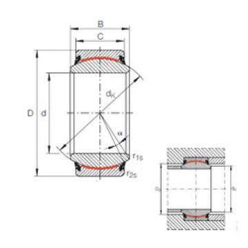 plain bushings bearings GE 100 UK-2RS INA