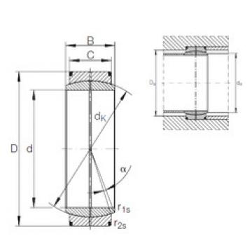 plain bushings bearings GE 630 DO INA