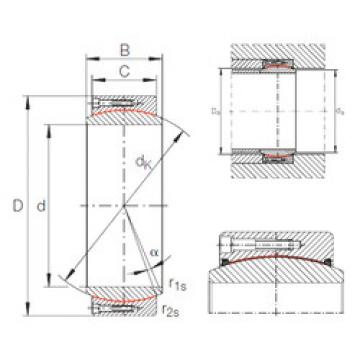 plain bushings bearings GE 320 DW INA