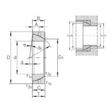 plain bushings bearings GE 180 SX INA