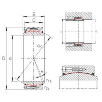 plain bushings bearings GE 1000 DW-2RS2 INA