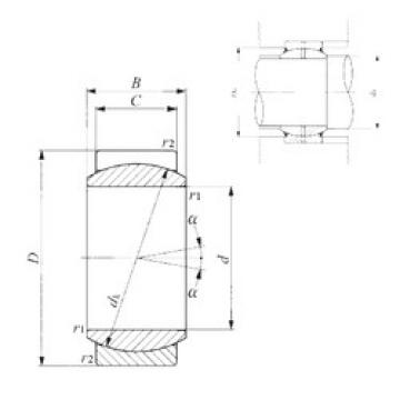 plain bushings bearings GE 12E IKO