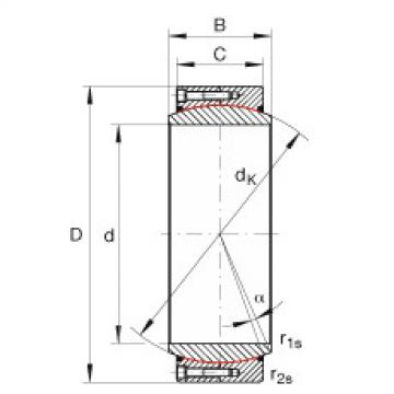 plain bushings bearings GE340-DW-2RS2 INA