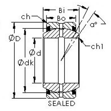 plain bushings bearings GE100ES-2RS AST