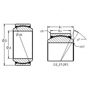 plain bushings bearings GE17ET-2RS AST