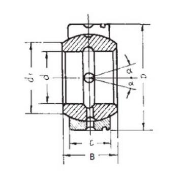 plain bushings bearings GE100XS/K FBJ