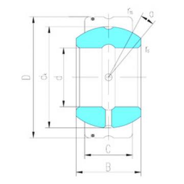 plain bushings bearings GE130XS/K LS