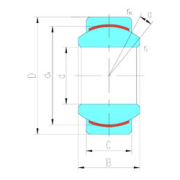 plain bushings bearings GE20C LS