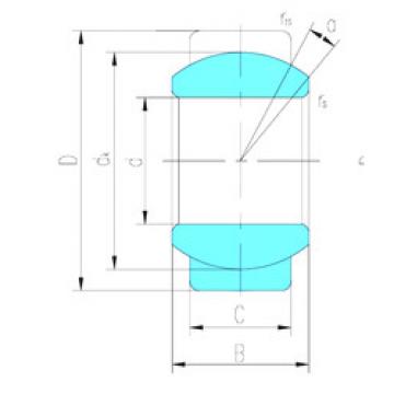 plain bushings bearings GE12E LS