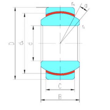 plain bushings bearings GE40N LS