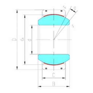 plain bushings bearings GE160XT-2RS LS