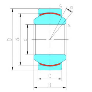 plain bushings bearings GEBJ12C LS