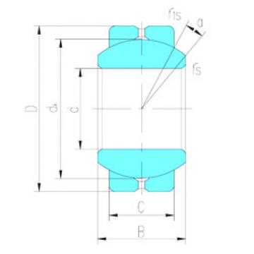 plain bushings bearings GEBJ14S LS