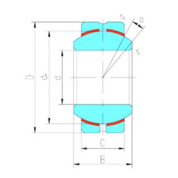 plain bushings bearings GEBK6S LS