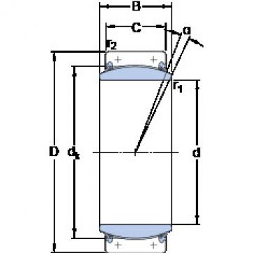 plain bushings bearings GEC 460 TXA-2RS SKF