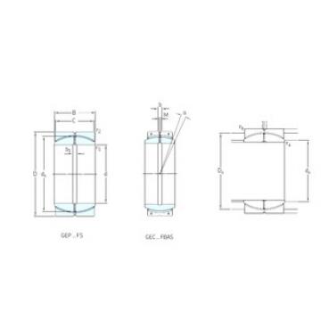 plain bushings bearings GEC1000FBAS SKF