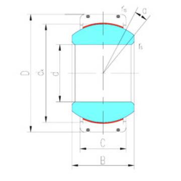 plain bushings bearings GEC420XT-2RS LS