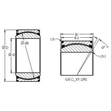 plain bushings bearings GEC320XT-2RS AST