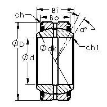 plain bushings bearings GEC340XS-2RS AST