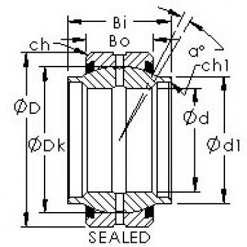 plain bushings bearings GEEM20ES-2RS AST