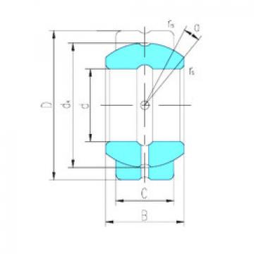 plain bushings bearings GEF25ES LS