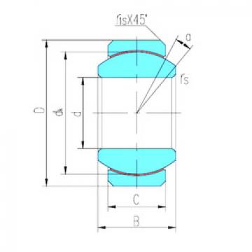 plain bushings bearings GEFZ19T LS