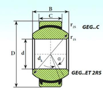 plain bushings bearings GEG 10 C ISB