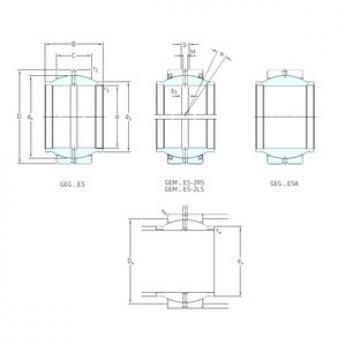 plain bushings bearings GEG125ES SKF