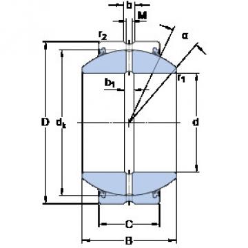 plain bushings bearings GEZH 304 ES-2RS SKF