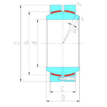 plain bushings bearings GEH110HC LS