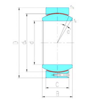 plain bushings bearings GEH100HT LS