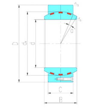 plain bushings bearings GEH440HF/Q LS