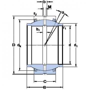 plain bushings bearings GEM 40 ESX-2LS SKF