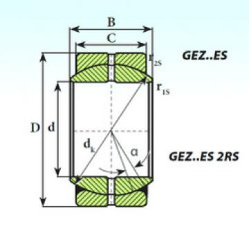 plain bushings bearings GEZ 101 ES 2RS ISB