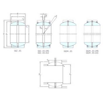 plain bushings bearings GEZ012ES-2RS SKF