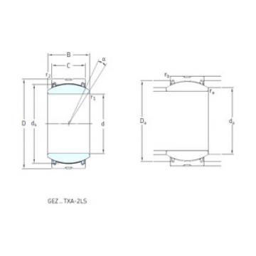 plain bushings bearings GEZ106TXE-2LS SKF