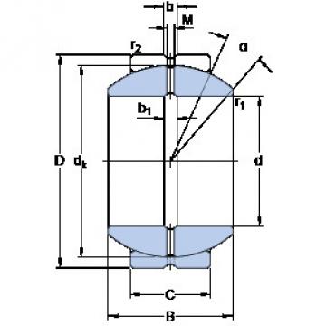 plain bushings bearings GEZH 212 ES SKF