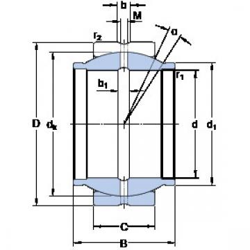 plain bushings bearings GEZM 208 ES SKF