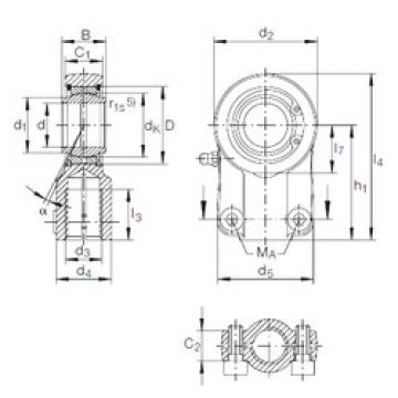 plain bushings bearings GIHN-K 20 LO INA